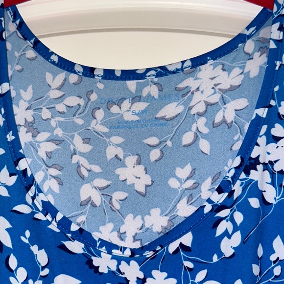 Draper James Blue Floral Knit Dress - Picture 2 of 5